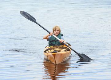 Kayak en famille